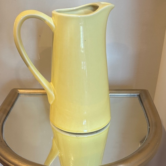 Yellow Ceramic Pitcher - Picture 1 of 4